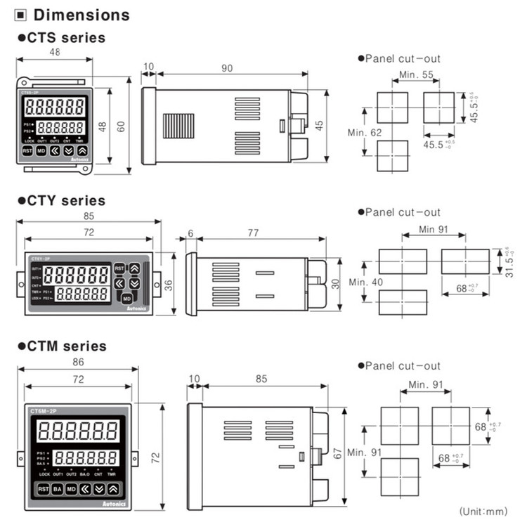 تایمر و کانتر آتونیکس مدل CT6M-1P4
