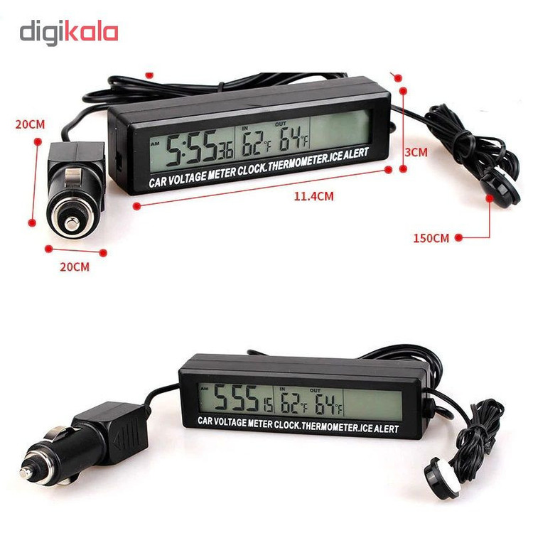 ساعت دیجیتال خودرو مدل DC88