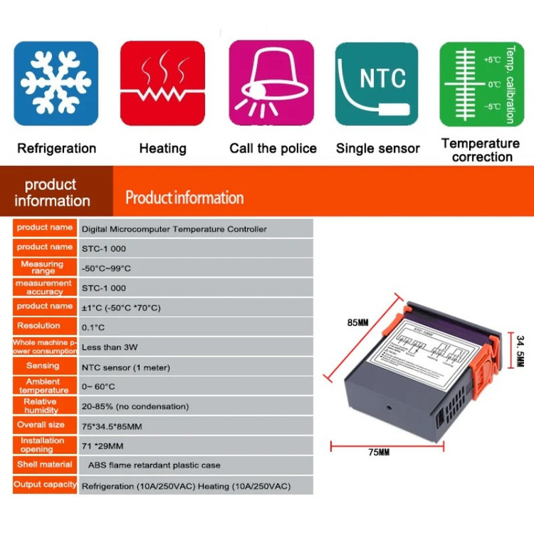 ترموستات مدل STC-1000