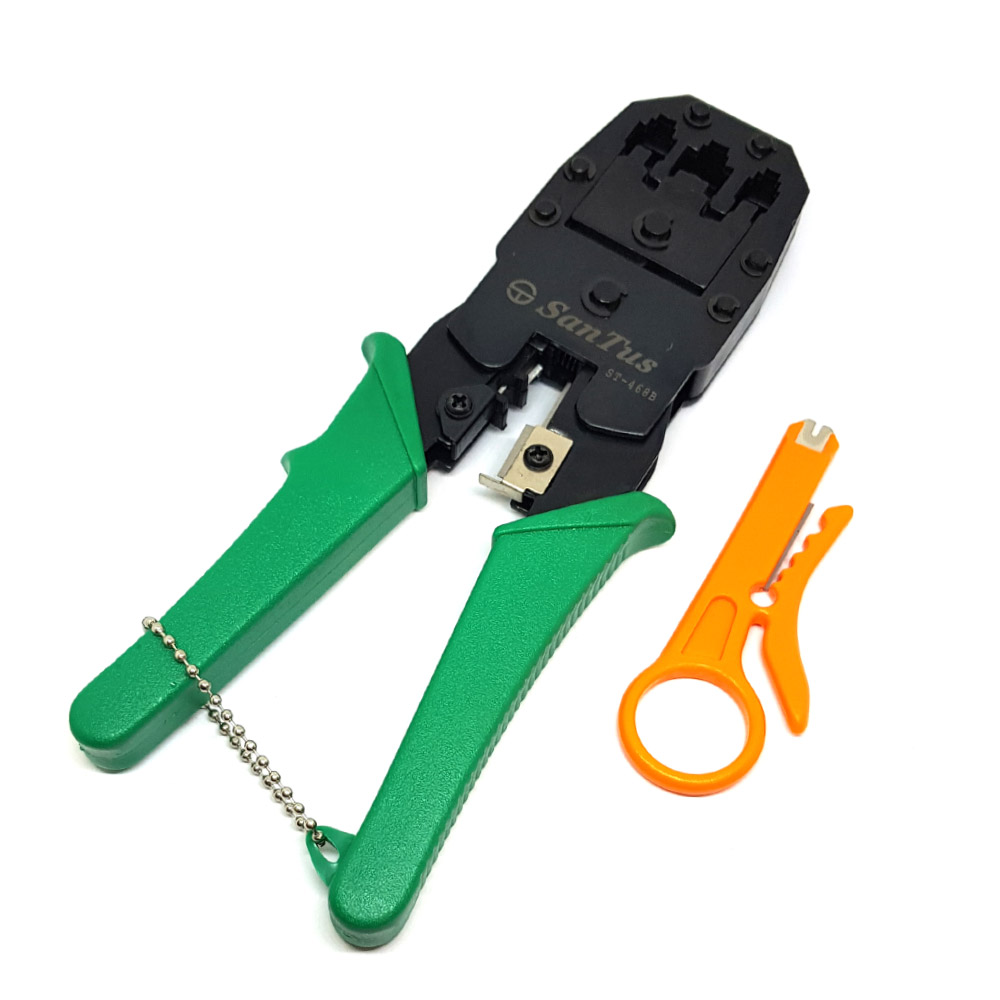آچار پرس سرسوکت شبکه و تلفن SANTUS ST468B