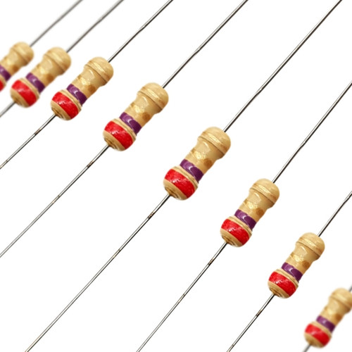 مقاومت 2.7 اهم 1/4 وات 5 درصد بسته ۱۰۰ عددی