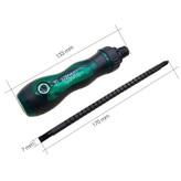 پیچگوشتی دوطرفه (تخت/چهارسو) TUOSEN مدل 10478 سایز 6x180 میلیمتر