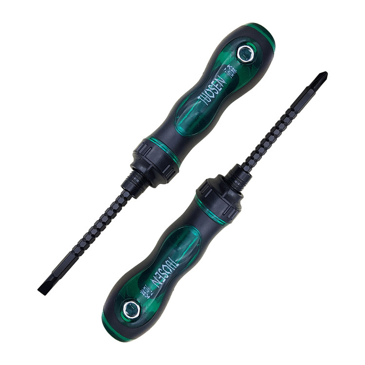 پیچگوشتی دوطرفه (تخت/چهارسو) TUOSEN مدل 10478 سایز 6x180 میلیمتر