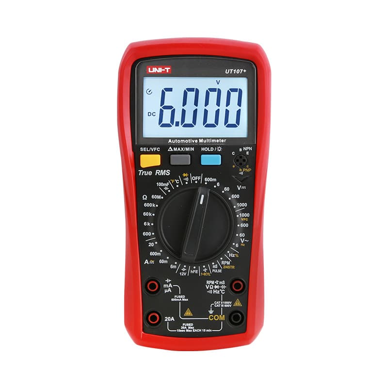 مولتی متر خودرویی یونی‌تی UNI-T مدل UT107 (تست DWELL و دور موتور)