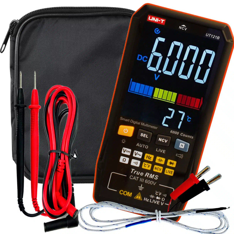 مولتی متر هوشمند یونیتی UNI-T مدل UT121B (کیف دار)